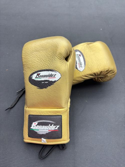 Benavidez Sports - C2 Pro Fight Lace-up Genuine Leather Boxing Gloves