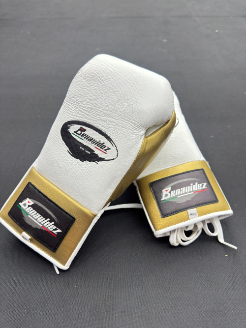 Benavidez Sports - C2 Pro Fight Lace-up Genuine Leather Boxing Gloves