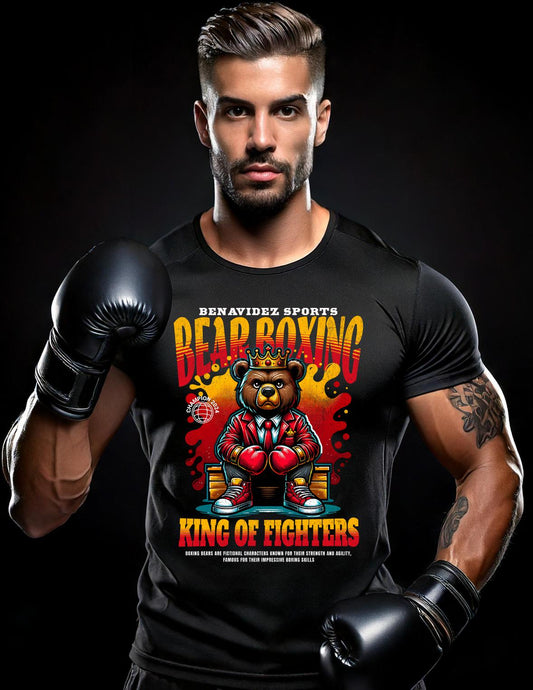 Graphic Groove Tee - Bear Boxing