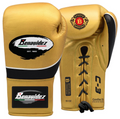 C3 Pro Lace-up Leather Gloves - Gold