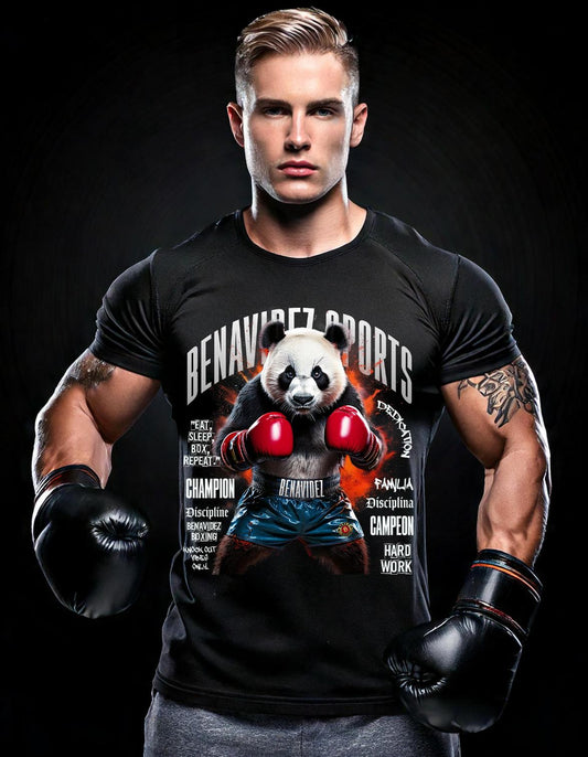 Benavidez Sports Panda Boxing - Vintage Tee