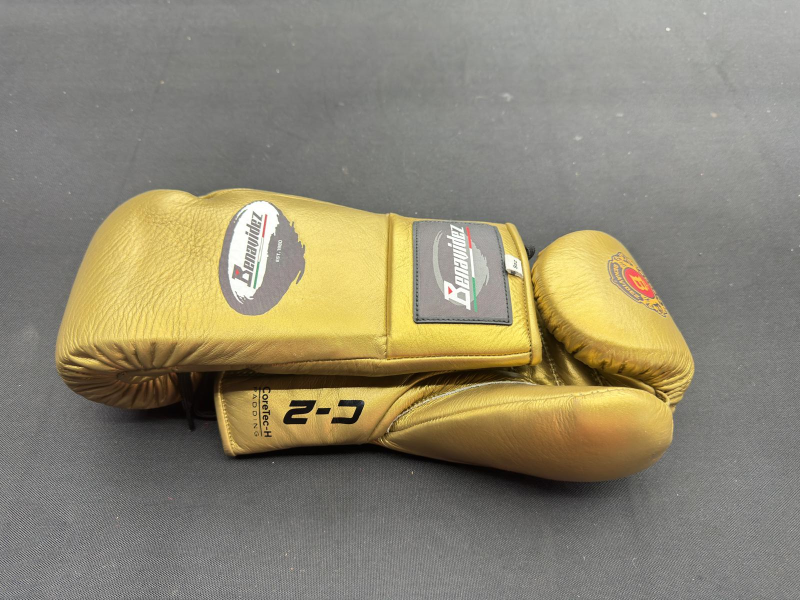 Benavidez Sports - C2 Pro Fight Lace-up Genuine Leather Boxing Gloves