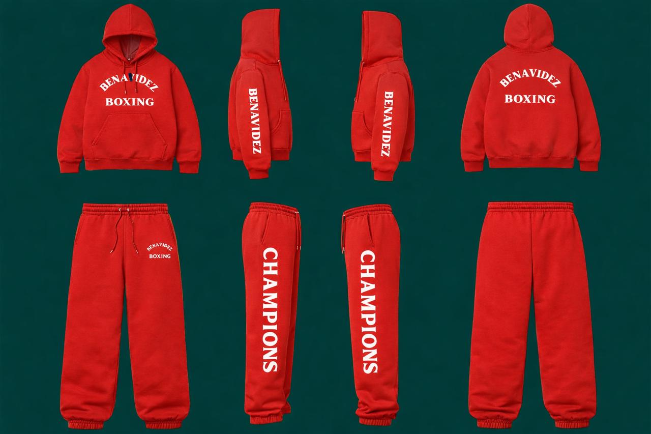 Benavidez Boxing Champions Hoodie & Sweatpant Set