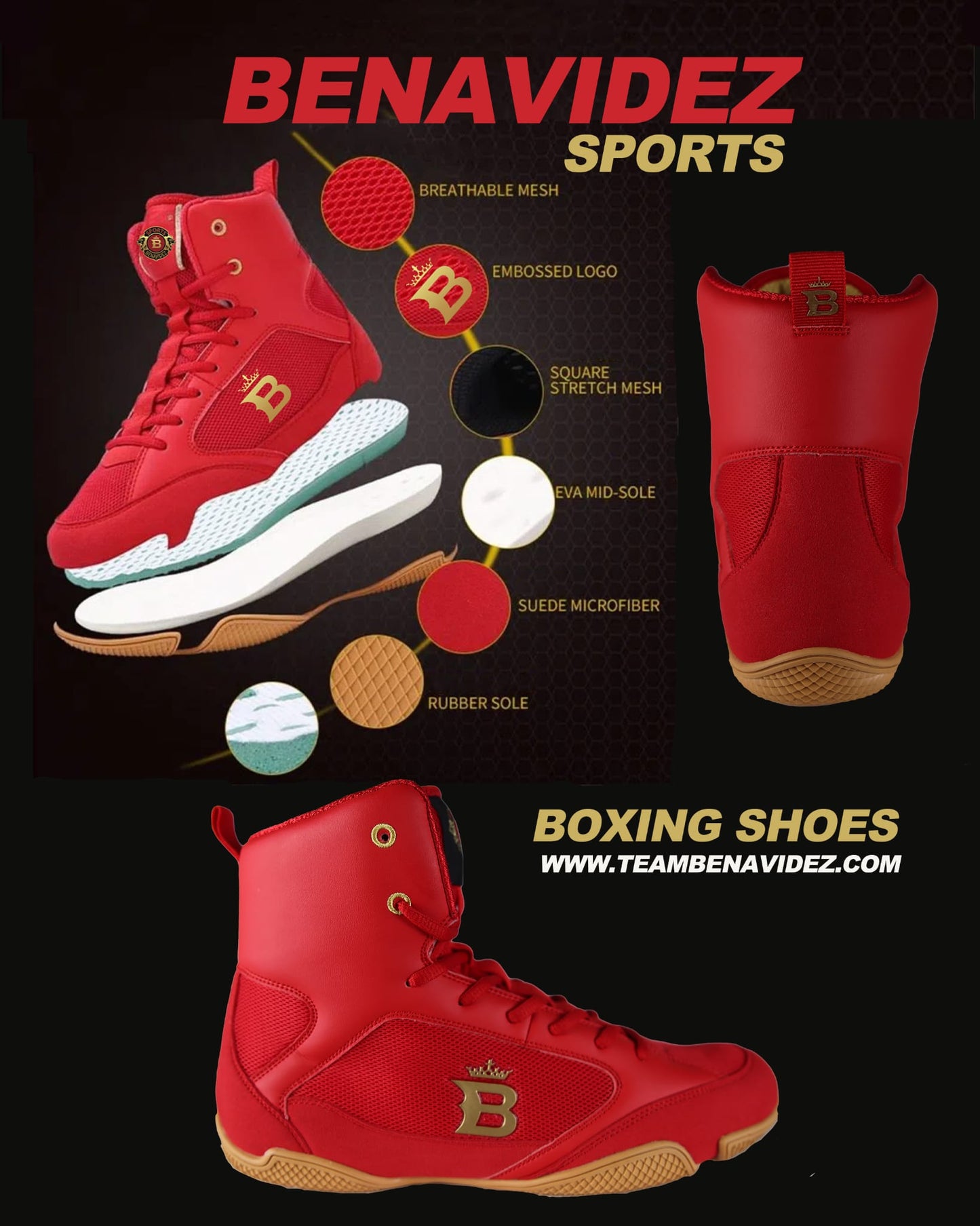 Benavidez Sports Boxing Boots